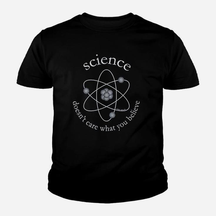Funny Science For Men Science Doesnt Care What You Believe Youth T-shirt