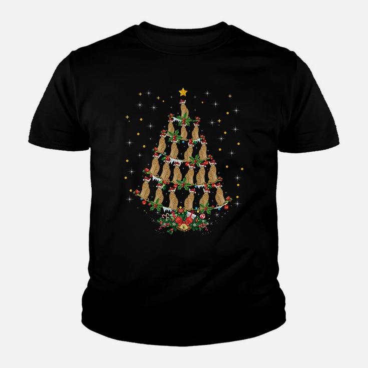 Funny Serval Animal Lover Xmas Gift Serval Christmas Tree Sweatshirt Youth T-shirt
