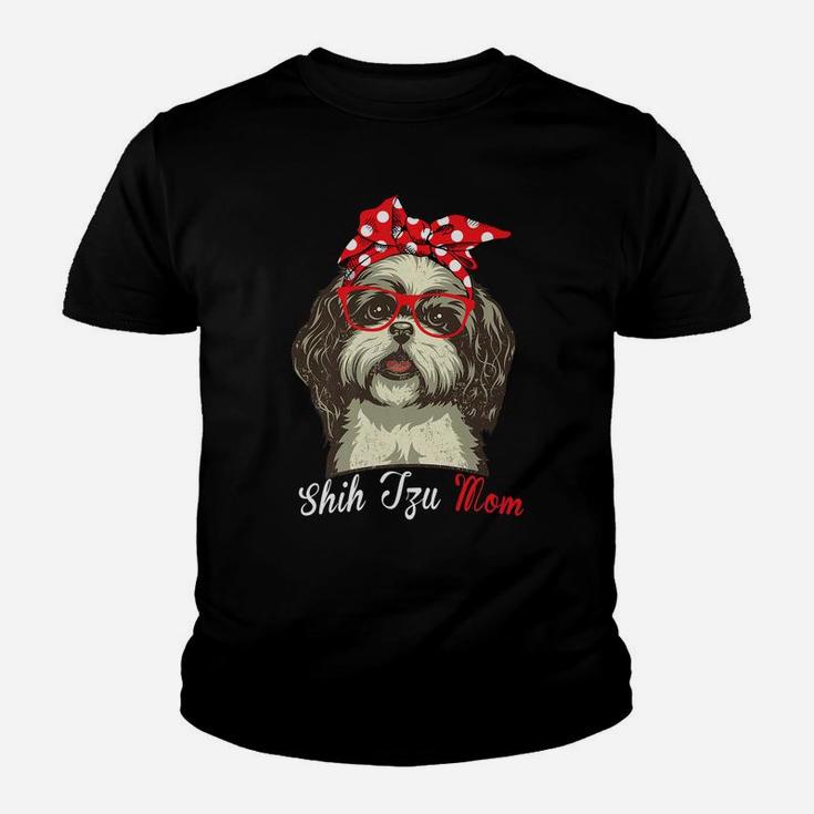 Funny Shih Tzu Mom For Shih Tzu Dog Lovers Youth T-shirt