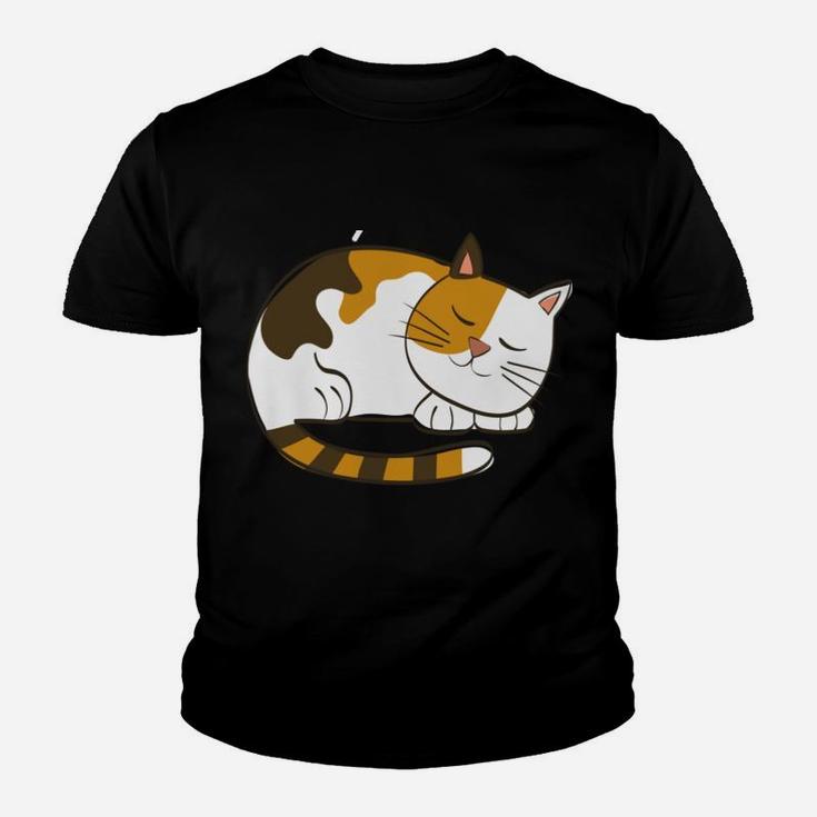 Funny Sorry I'm Late My Cat Sleeping On Me Pet Lovers Gift Youth T-shirt