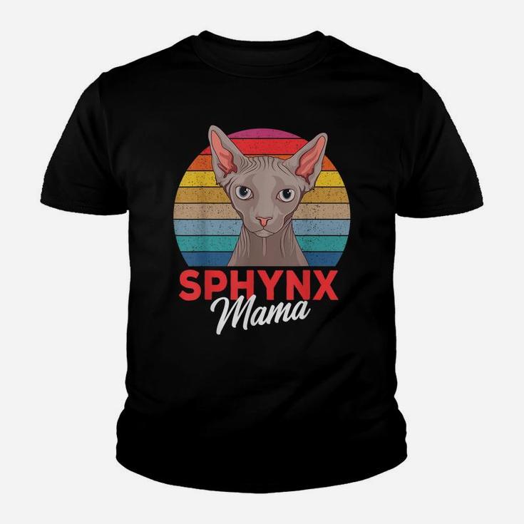 Funny Sphynx Mama Cat Sphinx Hairless Cat Owner Lovers Gift Youth T-shirt