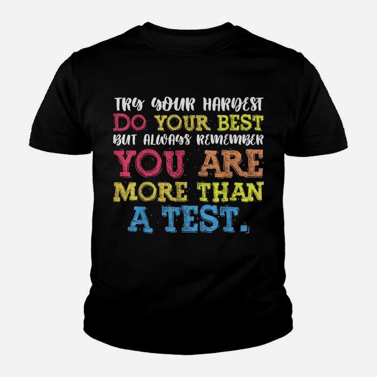 Funny Test Day Staar School Teacher Professor Testing Shirt Youth T-shirt
