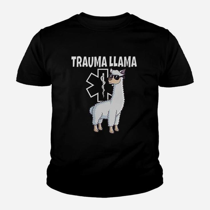 Funny Trauma Llama Emt Design Ems Medic Gift Youth T-shirt