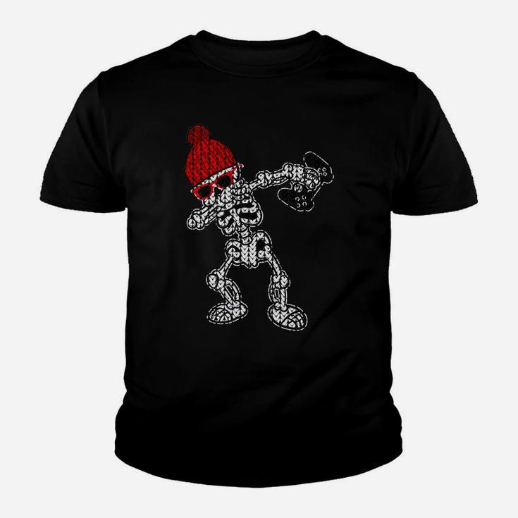 Funny Video Game Gaming Dabbing Skeleton Dab Gamer Gift Youth T-shirt