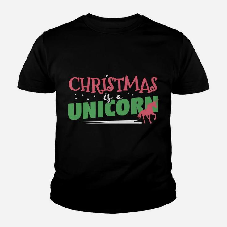 Funny Xmas Costume All I Want Is A Unicorn Sweatshirt Sweatshirt Youth T-shirt