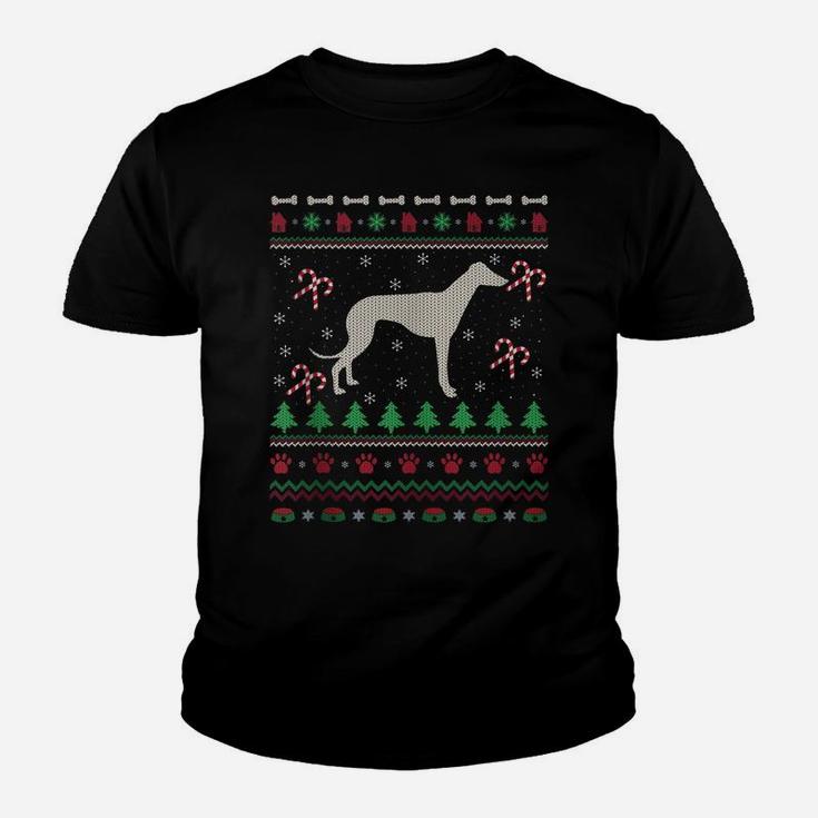 Funny Xmas Ugly Italian Greyhound Dog Christmas Youth T-shirt