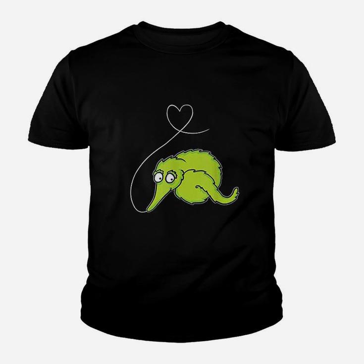 Fuzzy Worm On A String Meme Heart On A String Youth T-shirt