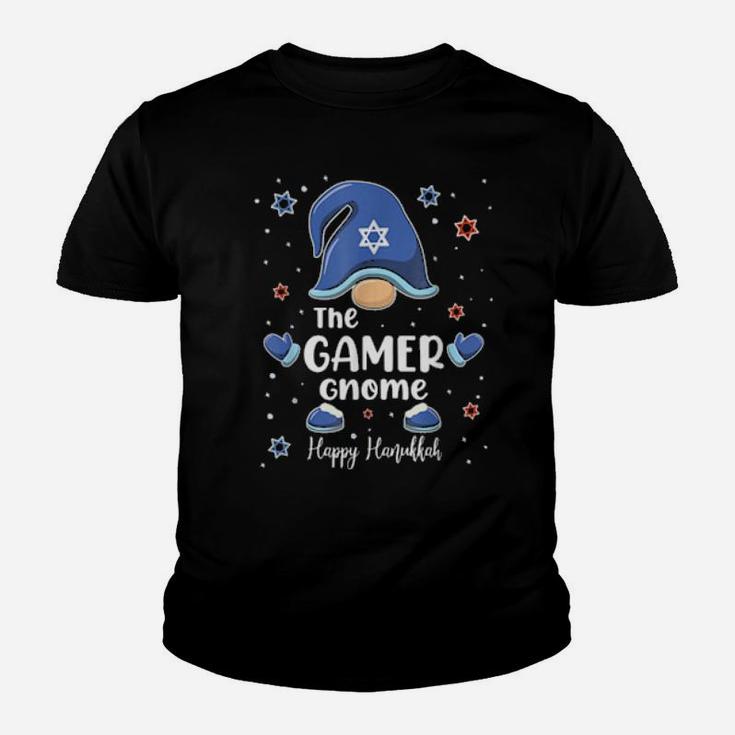 Gamer Gnome Hanukkah Family Matching Youth T-shirt