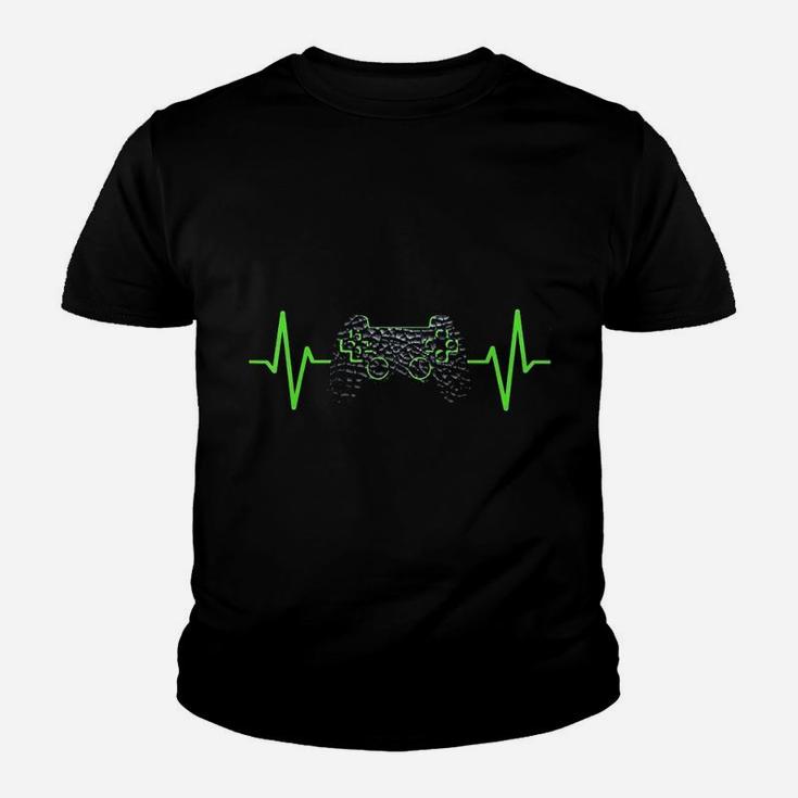 Gamer Heartbeat Gaming Video Games Youth T-shirt