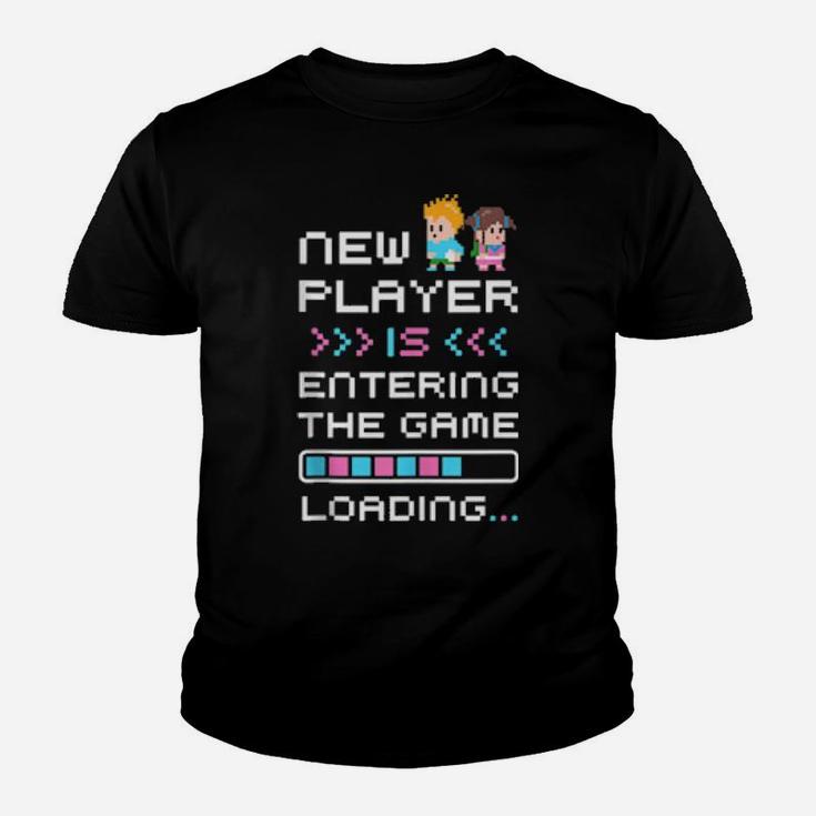 Gaming Pregnancy Announcement Gamer New Baby Announcement Youth T-shirt