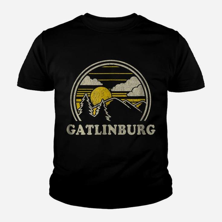 Gatlinburg Tennessee TnShirt Vintage Hiking Mountains Tee Youth T-shirt