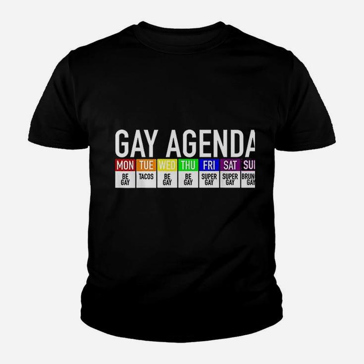 Gay Agenda Gay Pride Youth T-shirt