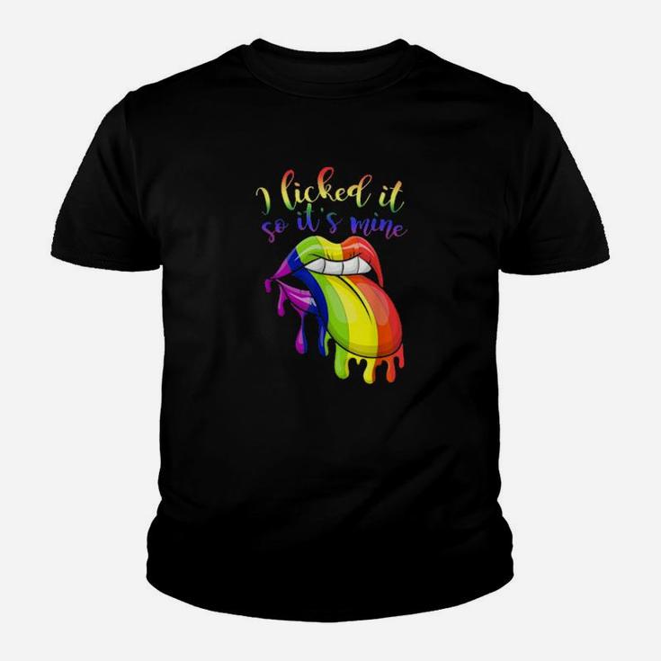 Gay Pride Regenbogen Zunge Lesben Geschenk Lustiges Lgbt Youth T-shirt