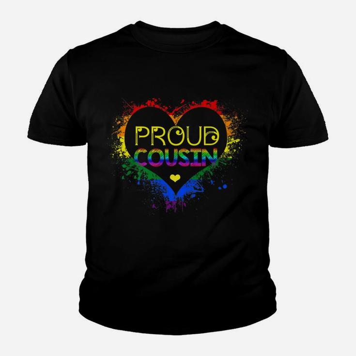 Gay Pride Shirt Proud Cousin Lgbt Parent Shirt Lgbtq Month Youth T-shirt