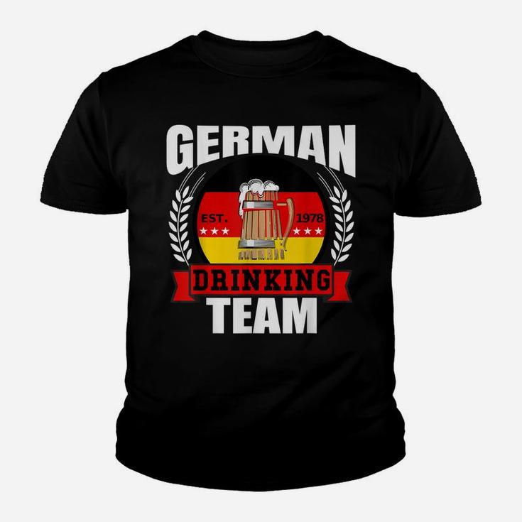 German Drinking Team Germany Flag Funny Oktoberfest Gift Youth T-shirt