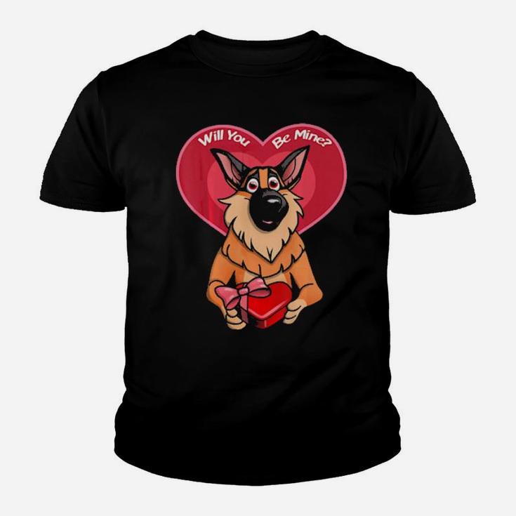 German Shepherd Valentine Youth T-shirt