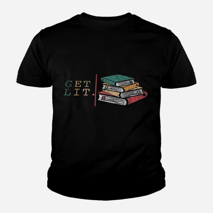 Get Lit Reading Books Youth T-shirt