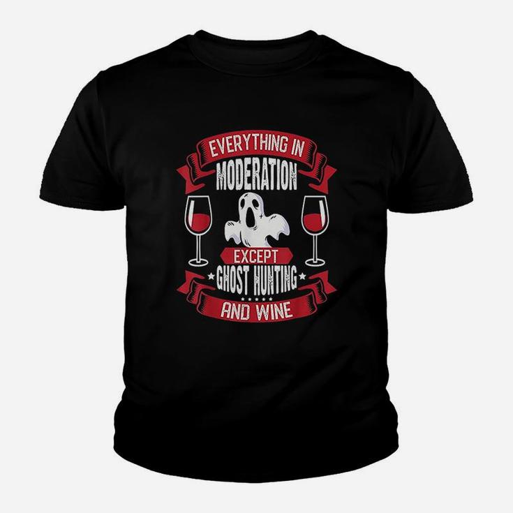 Ghost Hunter Wine Lover Youth T-shirt