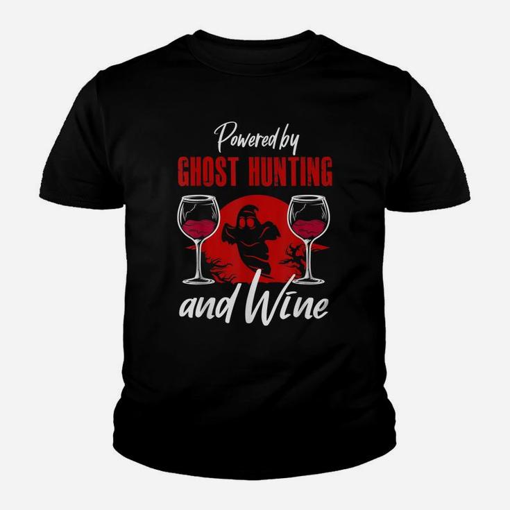 Ghost Hunting Shirt Funny Wine Lover Ghost Hunter Paranormal Youth T-shirt