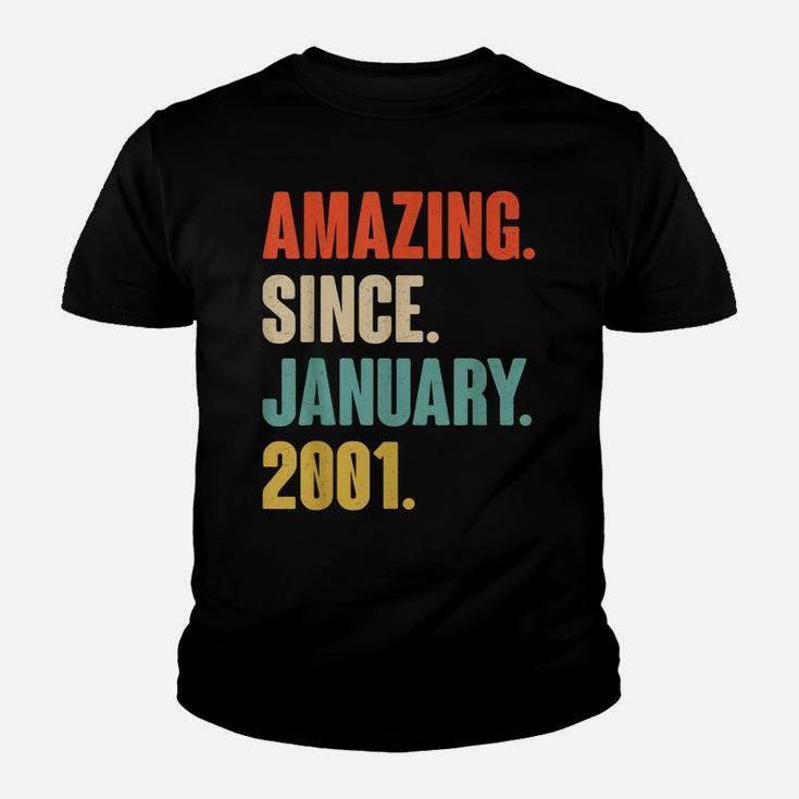 Gift For 20 Year Old - Amazing Since January 2001 Birthday Youth T-shirt