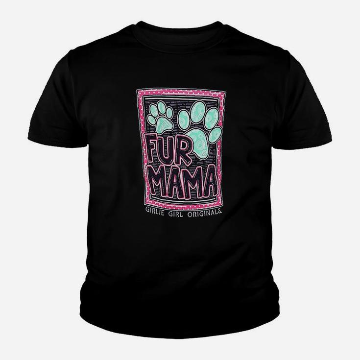 Girls Fur Mama Preppy Youth T-shirt