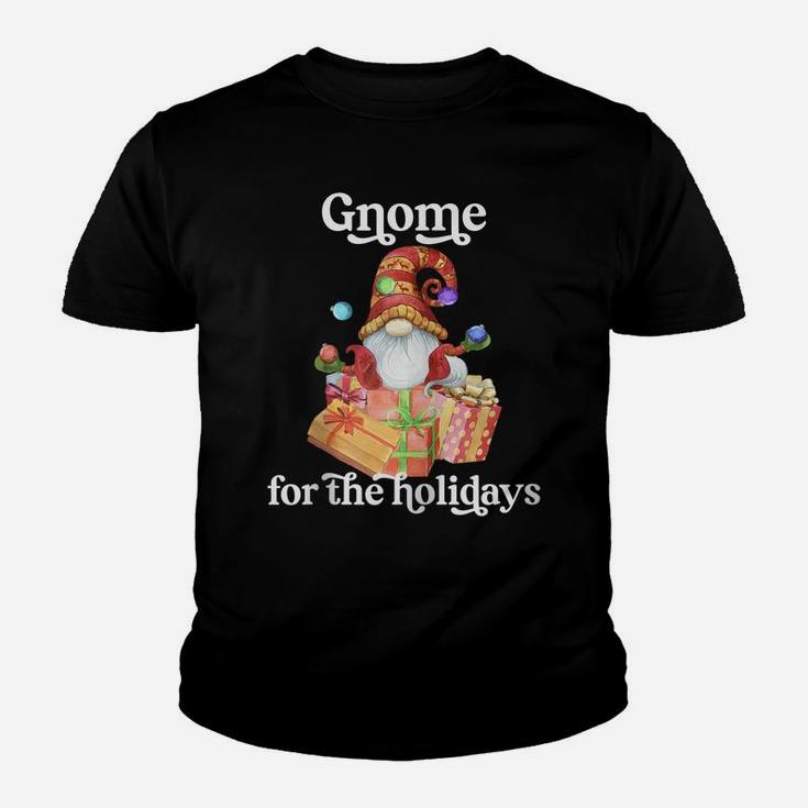 Gnome For The Holidays Funny Christmas Xmas Pajama Gift Zip Hoodie Youth T-shirt