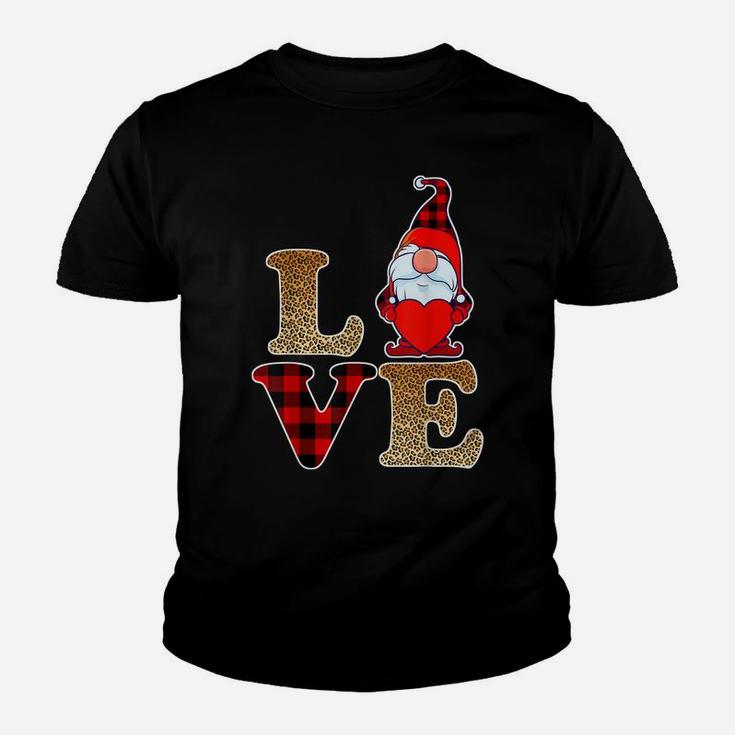 Gnome Valentines Day Love Valentine Gnomes Heart Women Youth T-shirt
