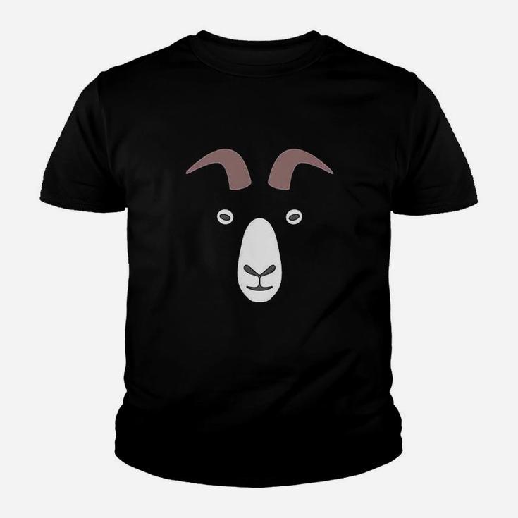 Goat Big Animal Face Cute Funny Youth T-shirt