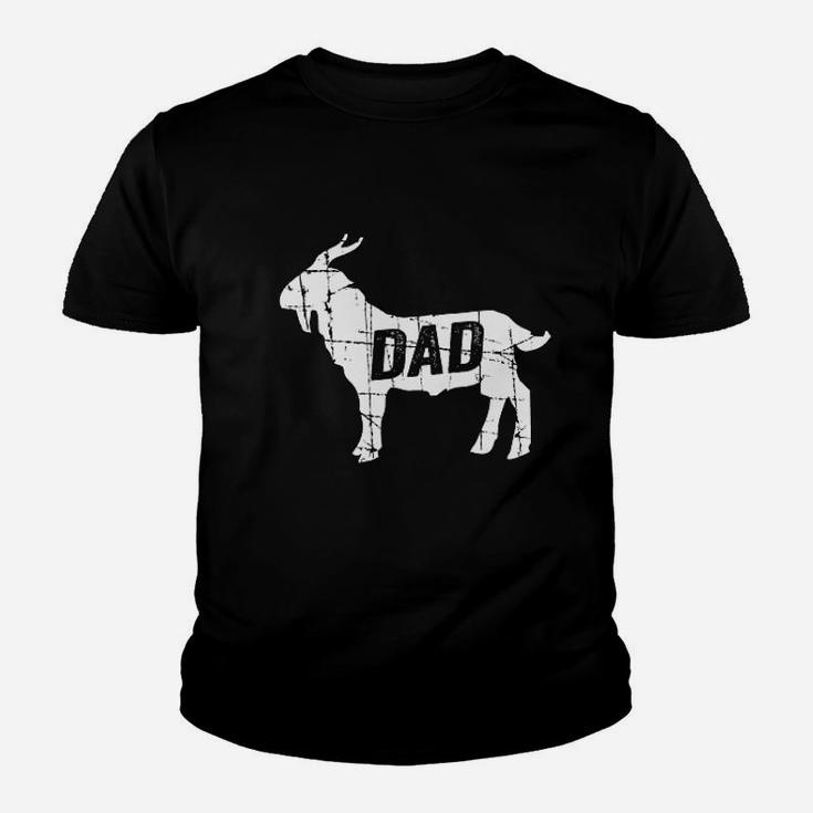 Goat Dad Greatest Of All Time Funny Fathers Day Youth T-shirt