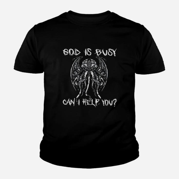 God Is Busy Can I Help You Youth T-shirt