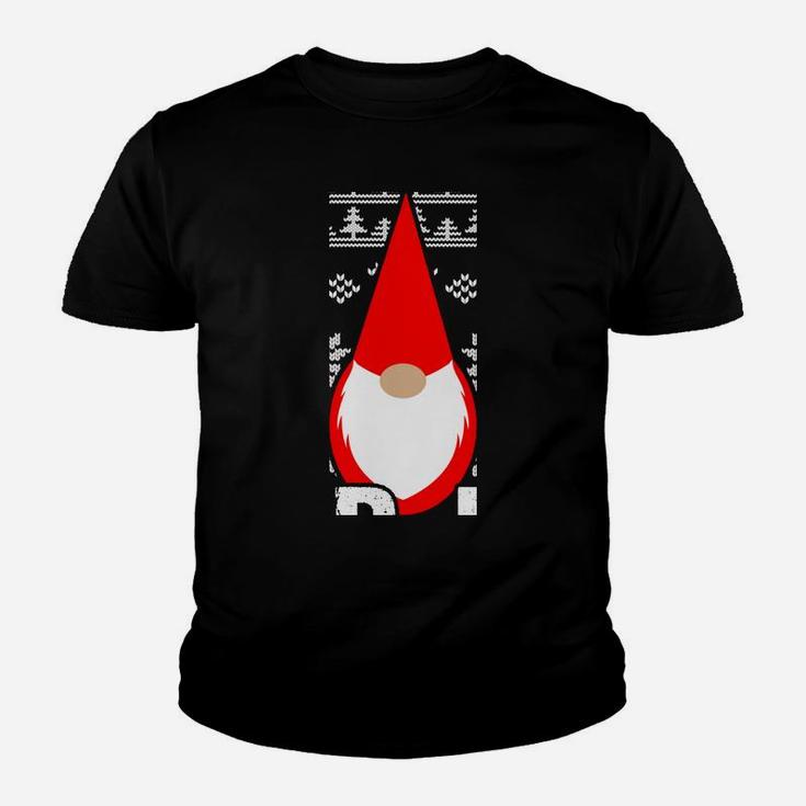 God Jul Gnome Tomte Ugly Christmas Tee Scandinavian Youth T-shirt