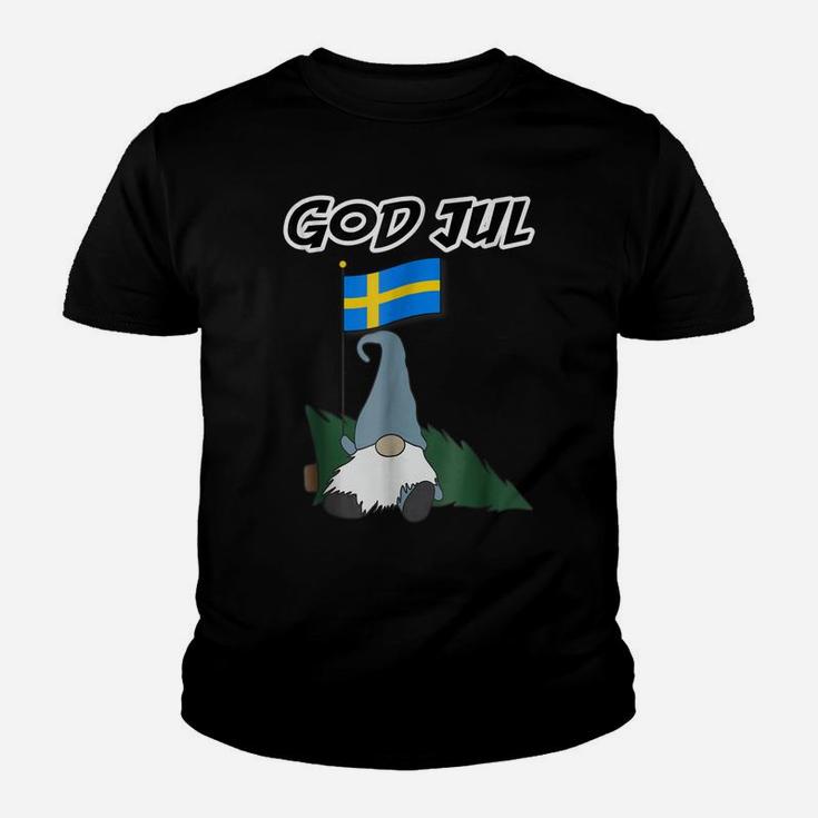 God Jul Swedish Gnome Tshirt Merry Christmas Swedish T-Shirt Youth T-shirt