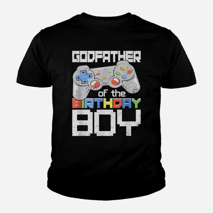 Godfather Of The Birthday Boy Matching Video Game Birthday Youth T-shirt