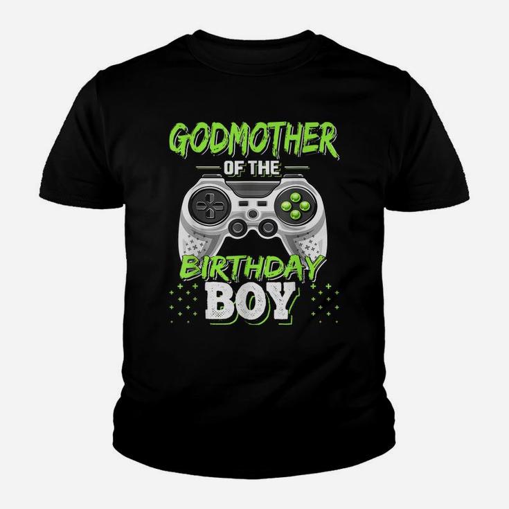 Godmother Of The Birthday Boy Matching Video Game Birthday Youth T-shirt