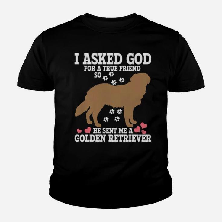 Golden Retriever Mama Christian Dog Mom Youth T-shirt