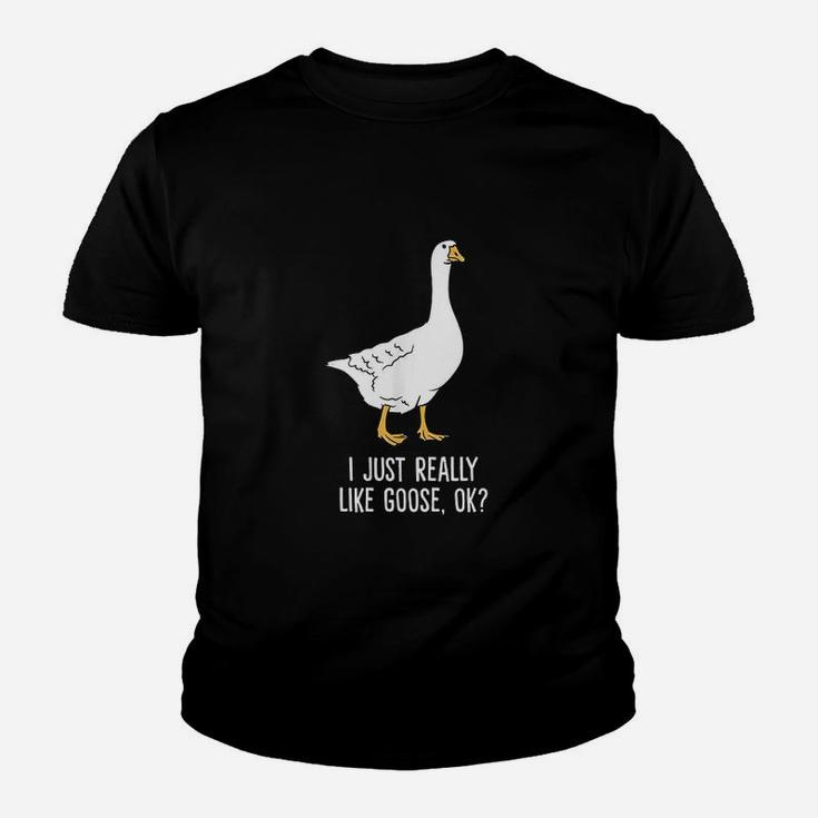 Goose I Just Really Like Goose Birds Youth T-shirt