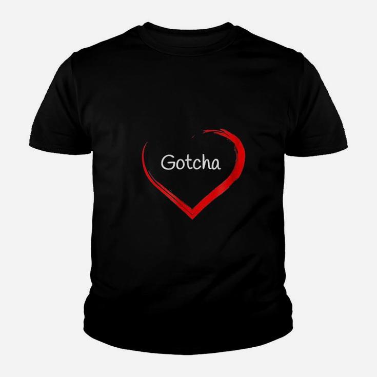 Gotcha Day Red Heart Love Youth T-shirt