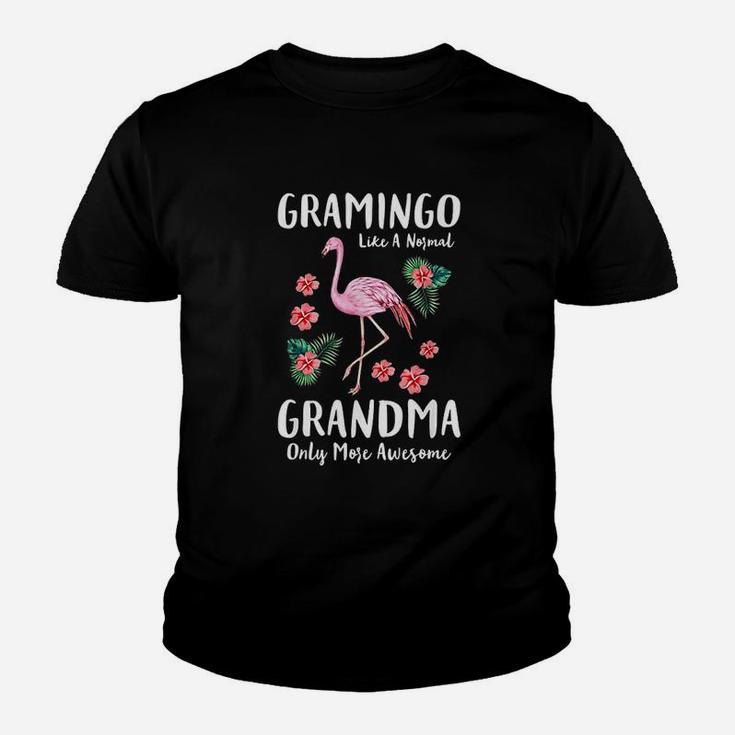 Gramingo Like A Normal Grandma Flamingo Lover Youth T-shirt