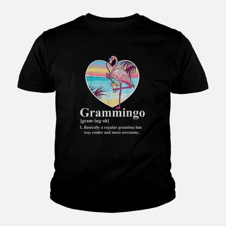 Grammingo Regular Grandma But Way Cooler Awesome Flamingo Youth T-shirt