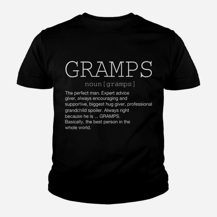 Gramps Definition Noun Grandpa Grandparents Day Funny Mens Youth T-shirt