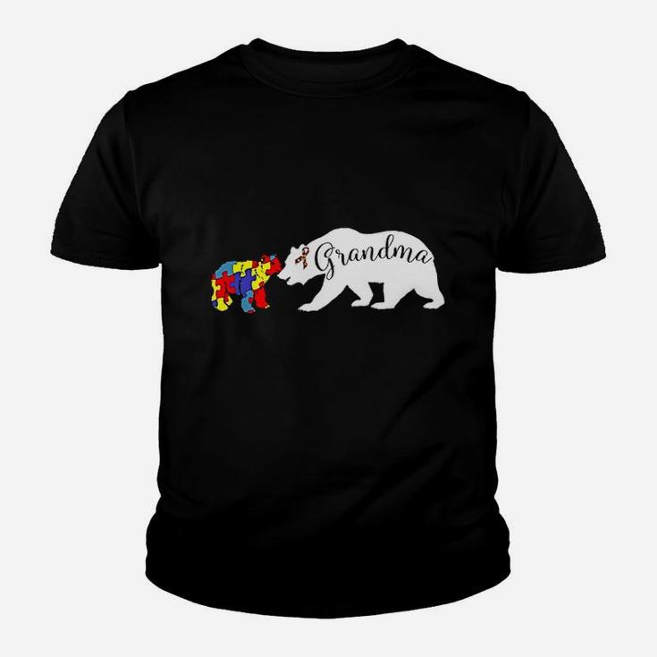 Grandma Bear Autism Awareness Youth T-shirt