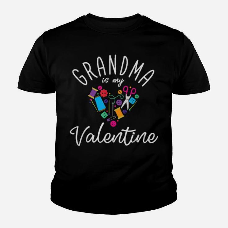 Grandma Is My Valentine Youth T-shirt