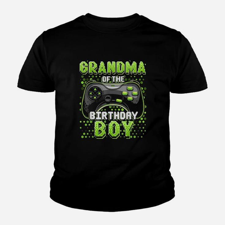 Grandma Of The Birthday Boy Matching Video Game Birthday Youth T-shirt
