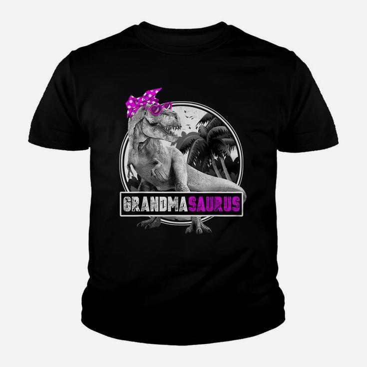 Grandmasaurus Shirt Funny T-Rex Gift For Grandma Dino Youth T-shirt