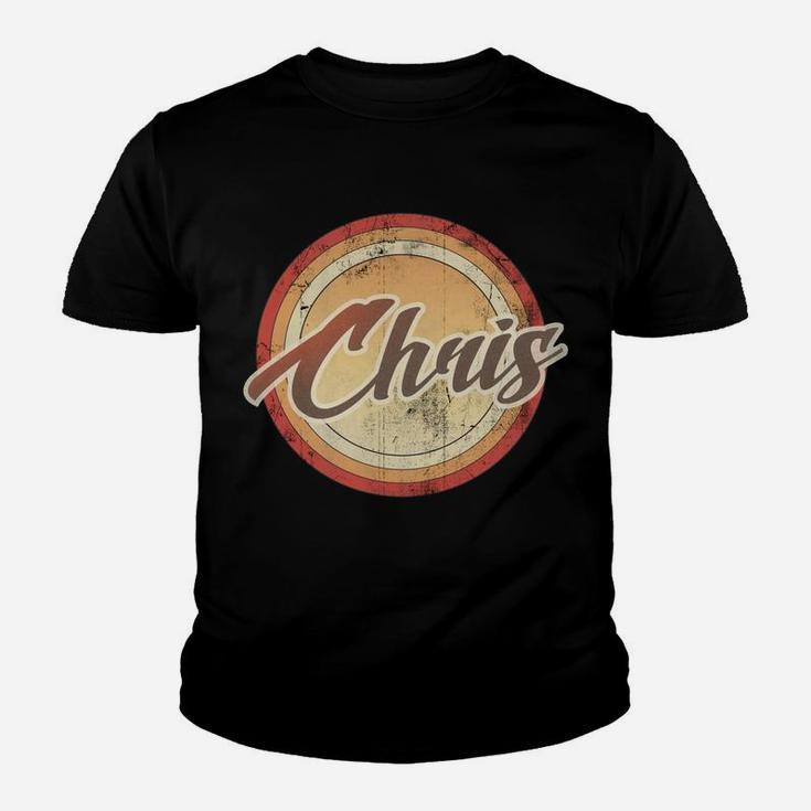 Graphic 365 Name Chris Vintage Funny Personalized Gift Youth T-shirt