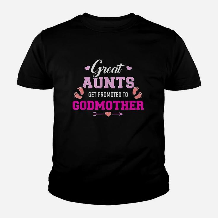 Great Aunts Get Promoted To Godmother Youth T-shirt