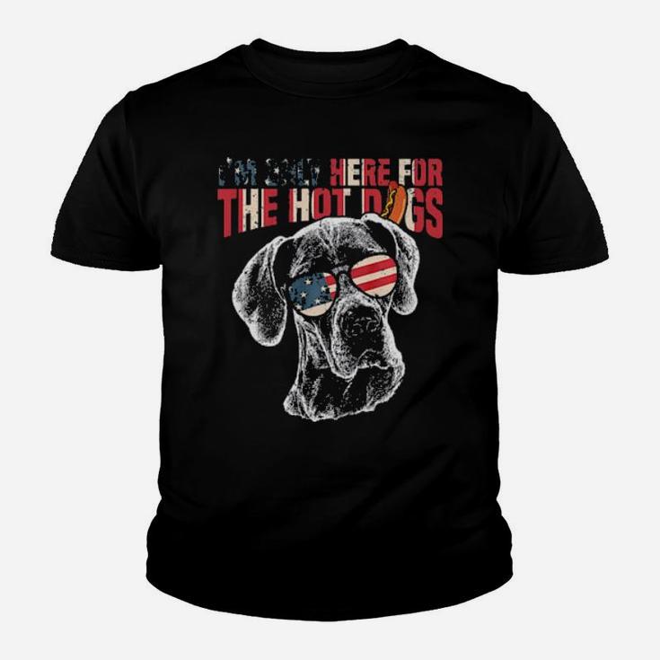Great Dane Funny 4Th Of July Pup Youth T-shirt