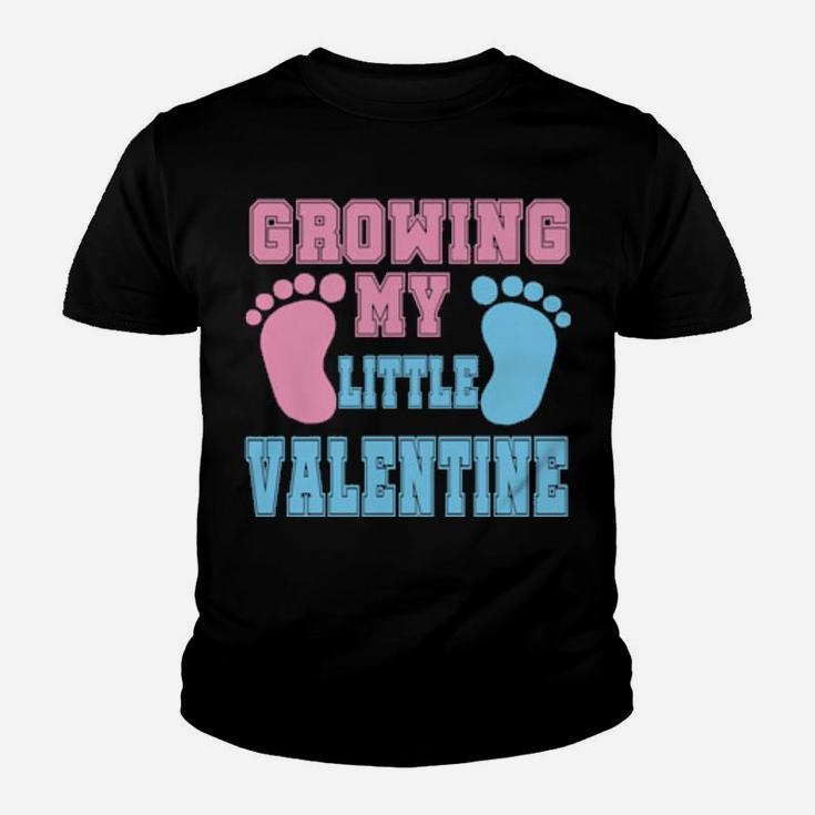 Growing My Valentine Pregnancy Announcement Youth T-shirt