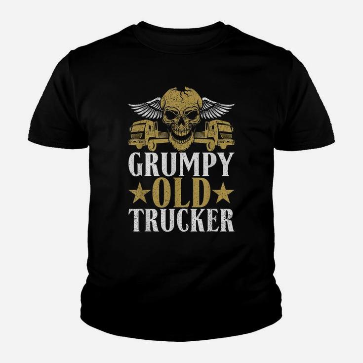 Grumpy Old Trucker Truck Driver Youth T-shirt