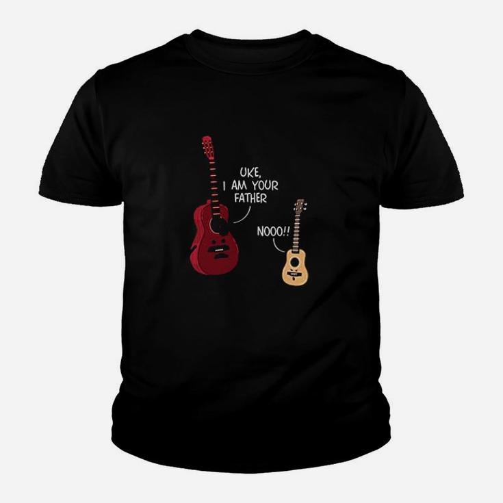 Guitar Fathers Day Uke I Am Your Father Music Dad Youth T-shirt